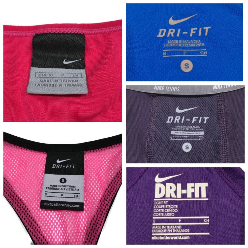 Set of 5 Nike Tops (Women’s Small Athletic Tops)
